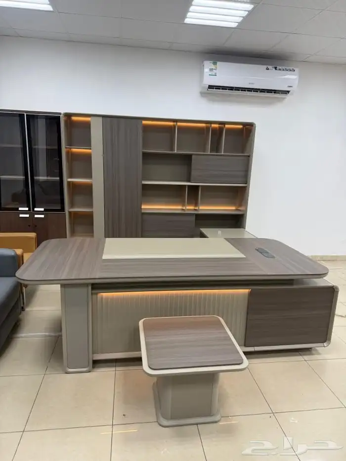 مكاتب إدارة مودرن اثاث طقم مكتب فخم كبير طويل مكتب مدير طقم 31