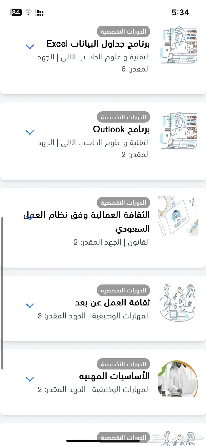 دورة ICDL مجان ا   شهادة إتمام 4