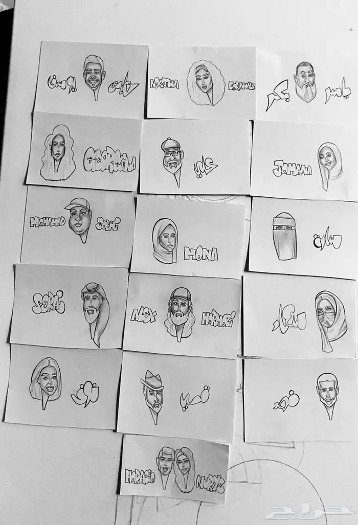رسم مباشر للجماهير والفعاليات كاريكاتير وجرافيتي 0