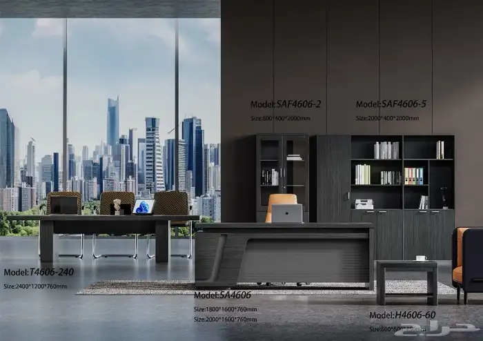 مودرن مكتب سكرتارية المكتب طقم فخم مكتب مدير مكتب موظفين 57