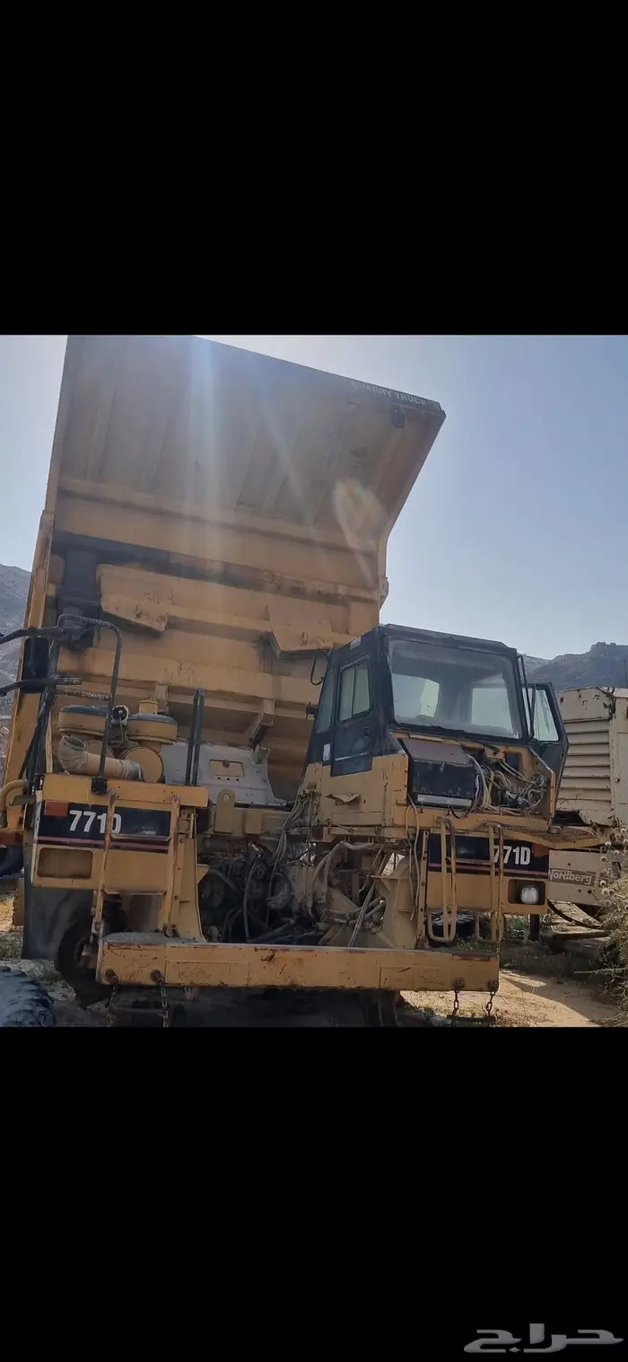كتربلر دنابر cat771   cat769 الهيكل ممتاز 0