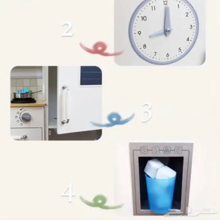 مطبخ خشبي للاطفال بتصميم كلاسيكي - لعبة مطبخ بتصممي زاوية 4