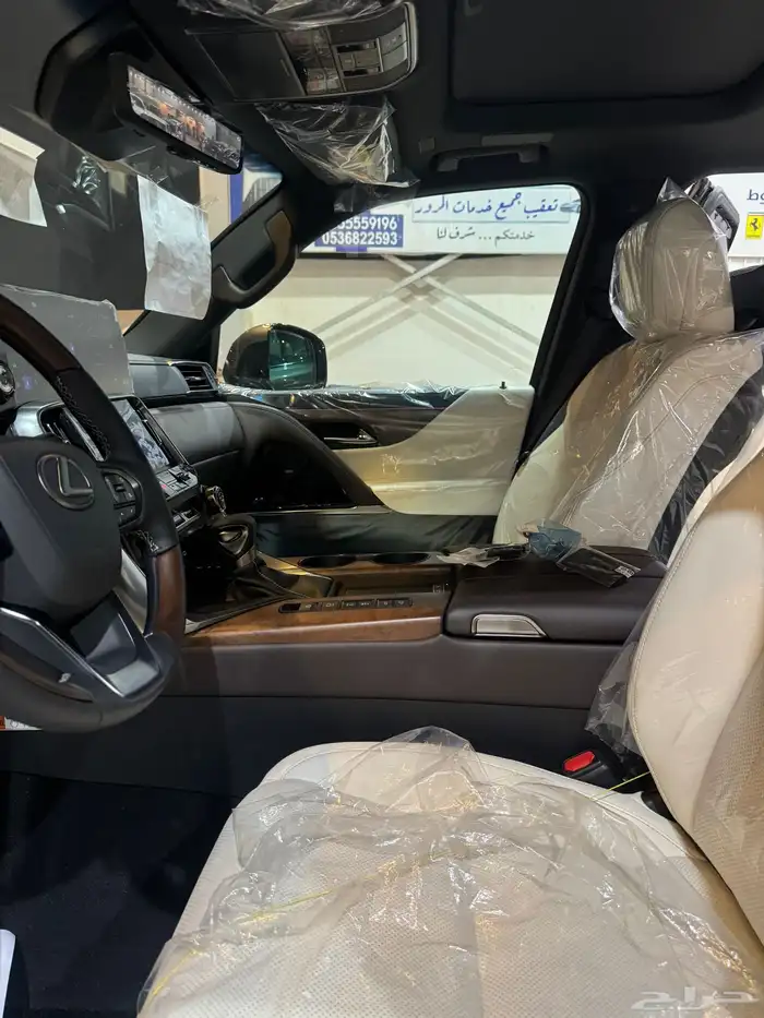 لكزس Lx600 2025 رمادي داخل اوف وايت 16