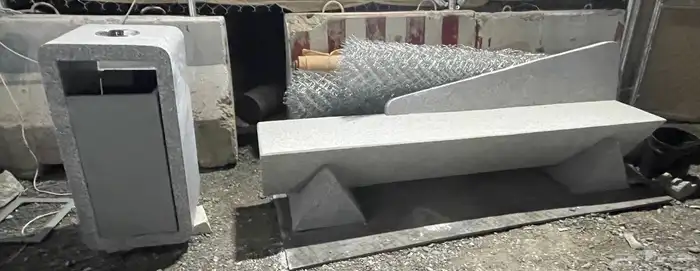 كراسي خرسانية جلسات حدائق مصدات تجميلية 20