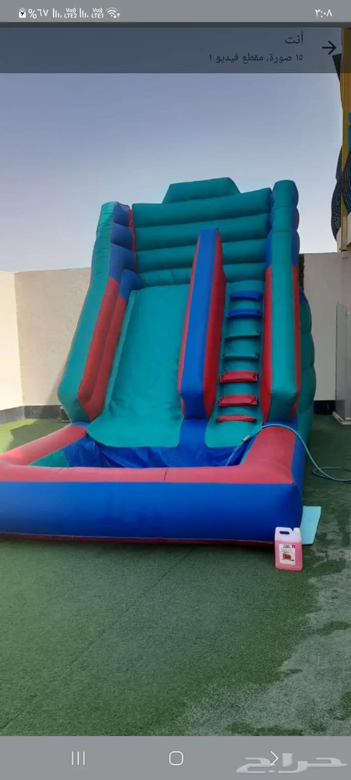اجار نطيطات ملعب صابوني زحليقه مسبح العاب 2