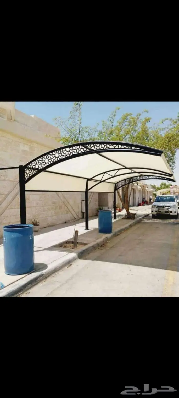 تركيب مظلات وسواتر برجولات هناجر خيام سندويتش بنل 4