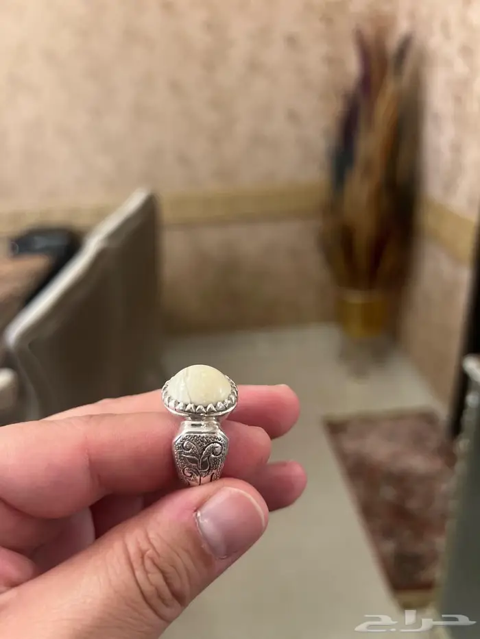 خاتم عاج طبيعي كتف 6