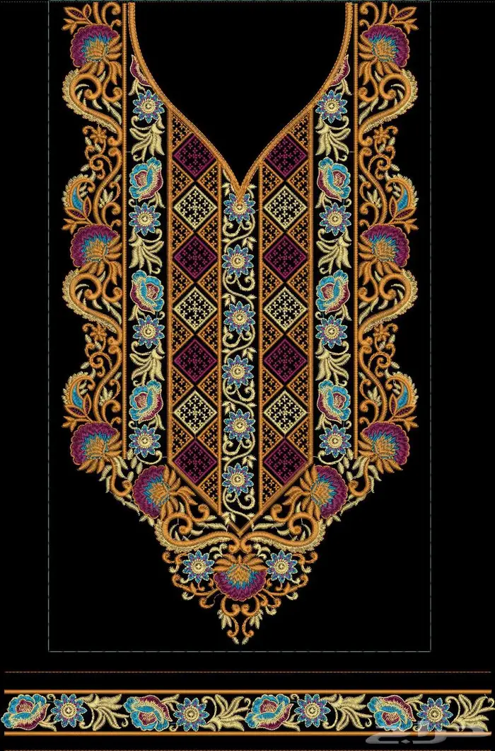 مصمم تطريز مصمم وشاح قبعه 4