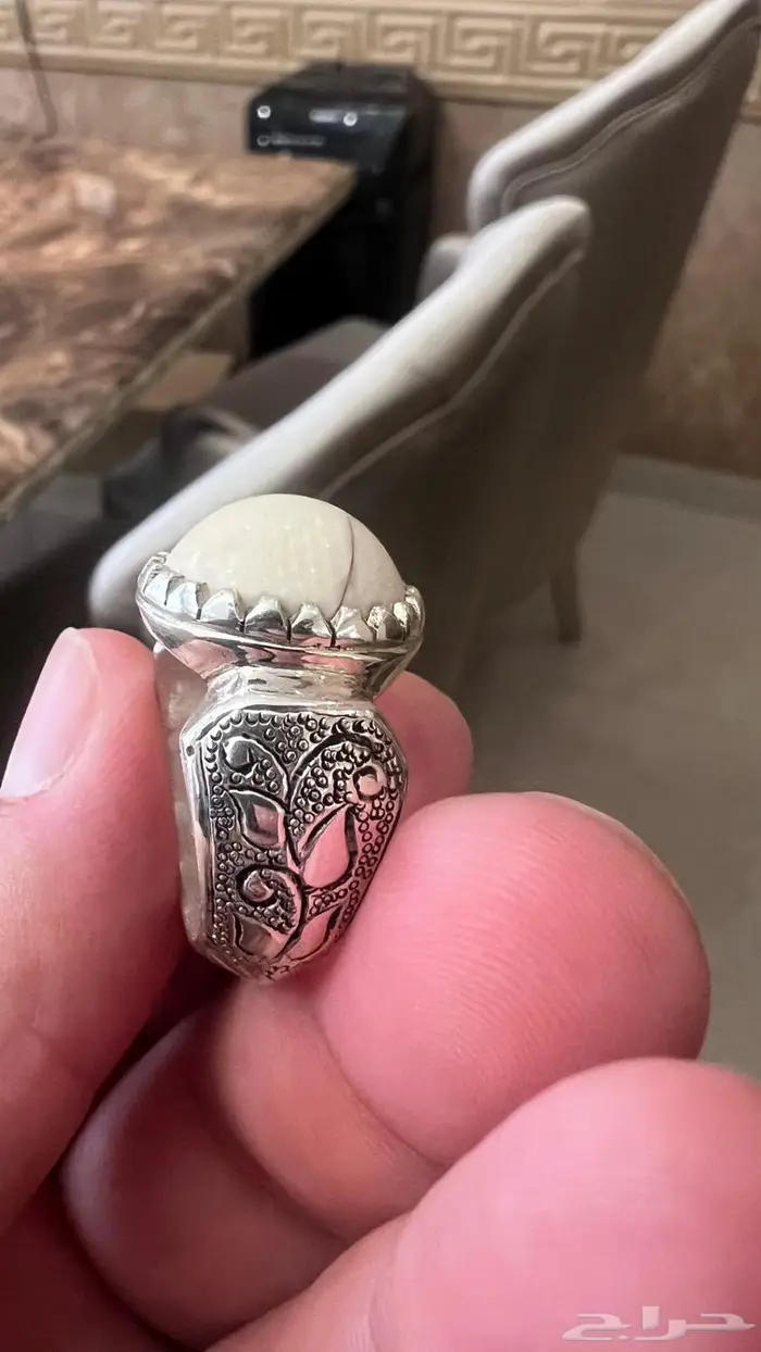خاتم عاج طبيعي كتف 5