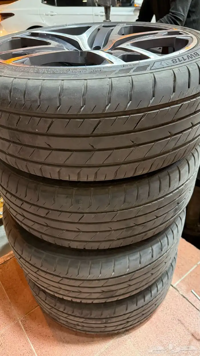 للبيع جنوط مقاس 22 مع 4 كفرات رفحاء 3