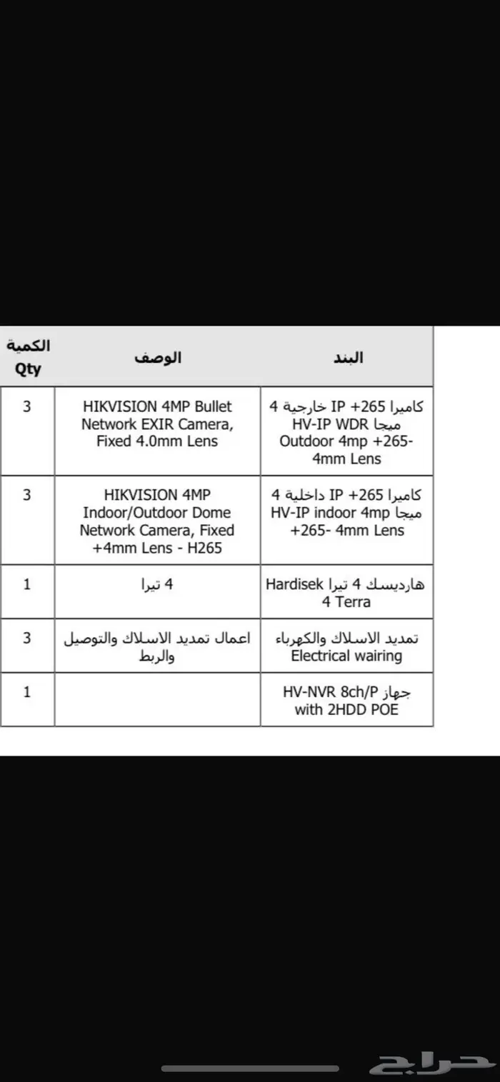 كاميرات مراقبة hikvision 1