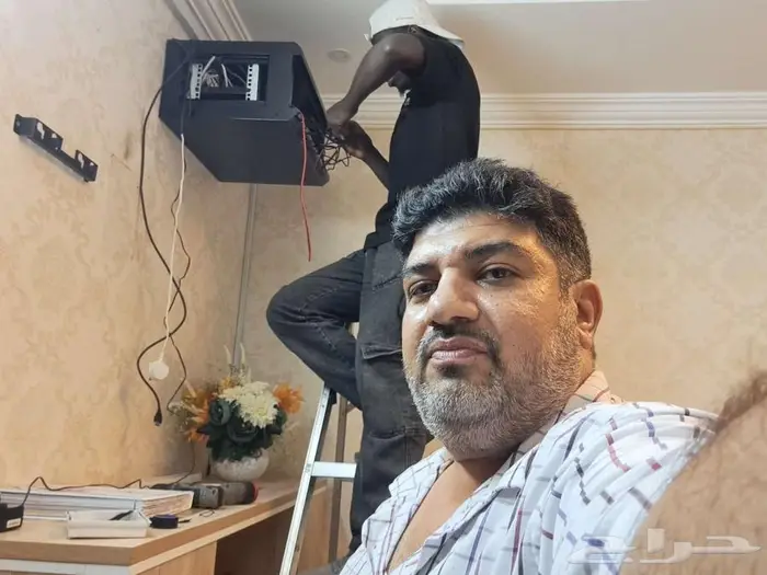 تركيب وتمديد كاميرات انتركم شبكات سماعات جهاز بصمه 61