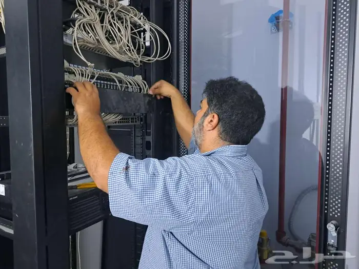 تركيب وتمديد كاميرات انتركم شبكات سماعات جهاز بصمه 71