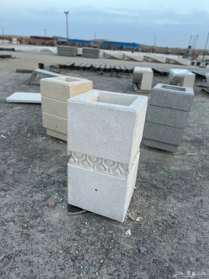 كراسي خرسانيه تسويرة ارضي احواض زهور احواض نفايات 10