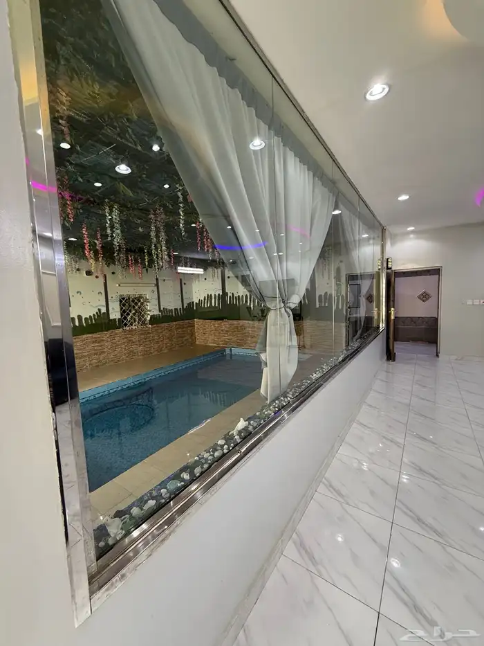 استراحة قسمين بمسبحين كبار وصغار وألعاب مائيه وملعب صابوني 10