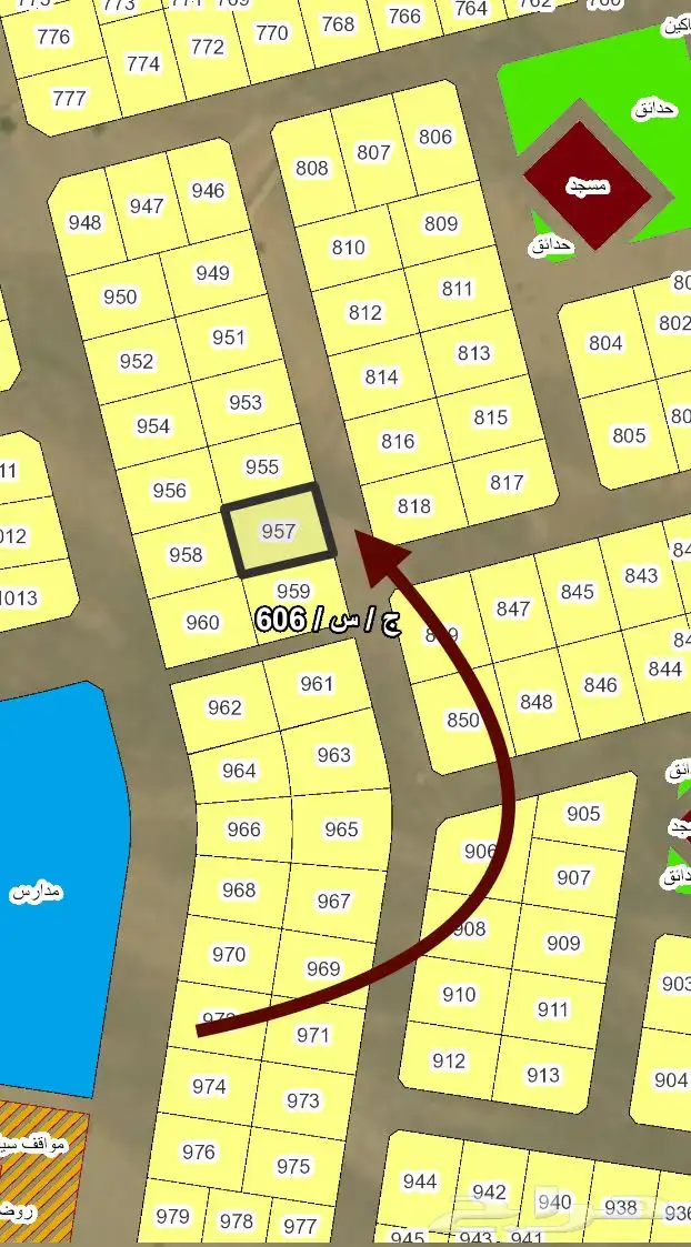 مخطط المجد 606 طيبة الفرعية 0