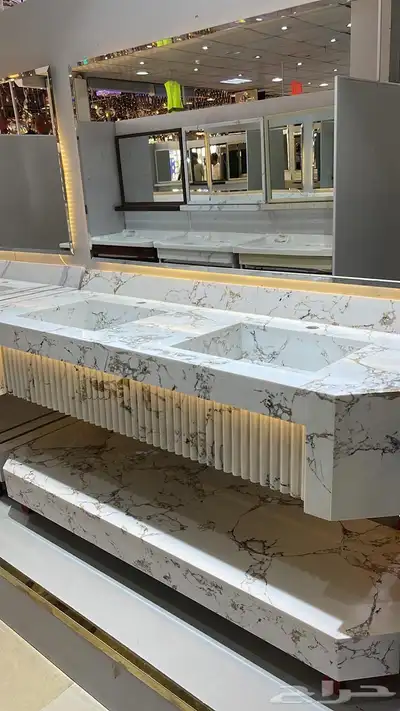 مغاسل الرخام تفصيل حسب الطلب يس مناسب 1