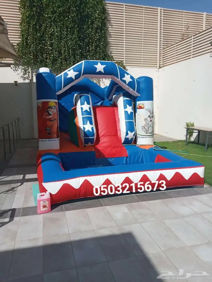 نطيطات نطيطه زحليقه ملعب صابوني اجار في الرياض 2