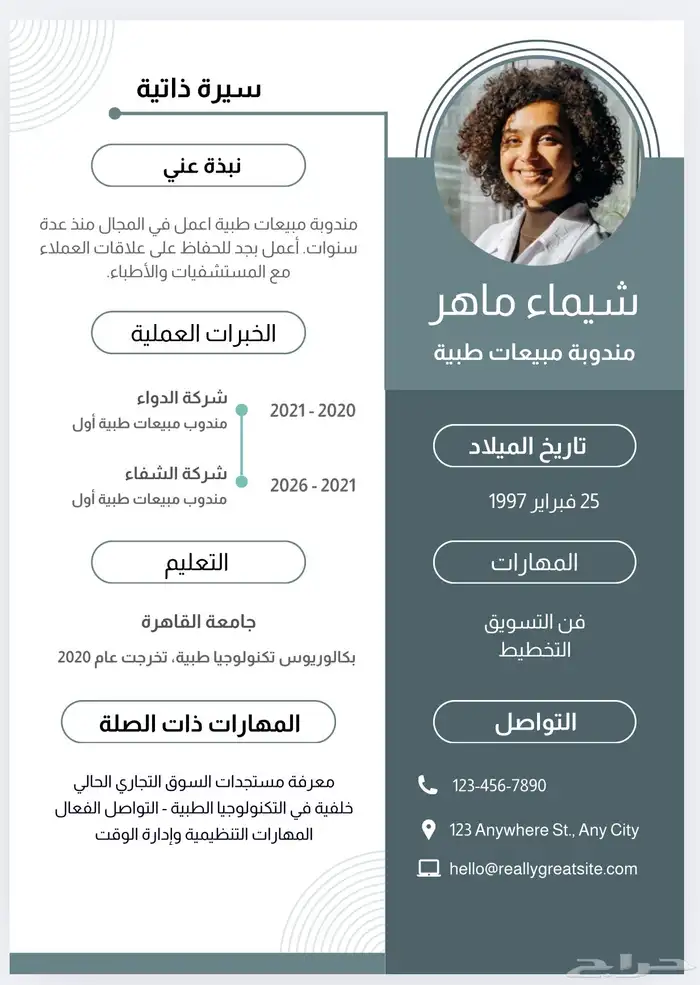 تصميم سيرتك الذاتية باحترافية 4