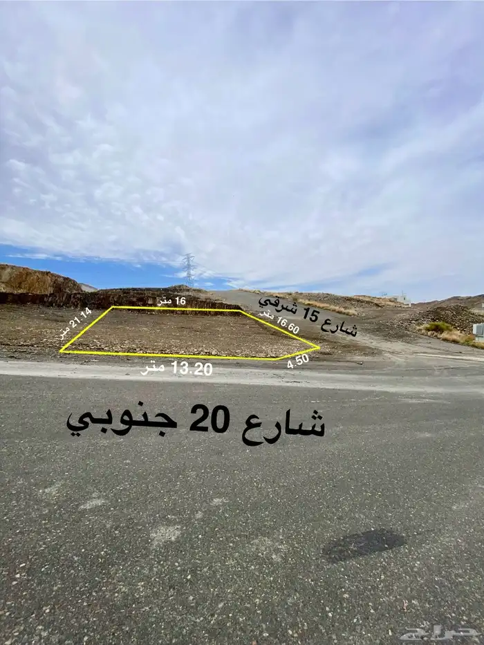 أرض للبيع أبها شامية آل عاصم ب 285 الف شارعين بصك 1