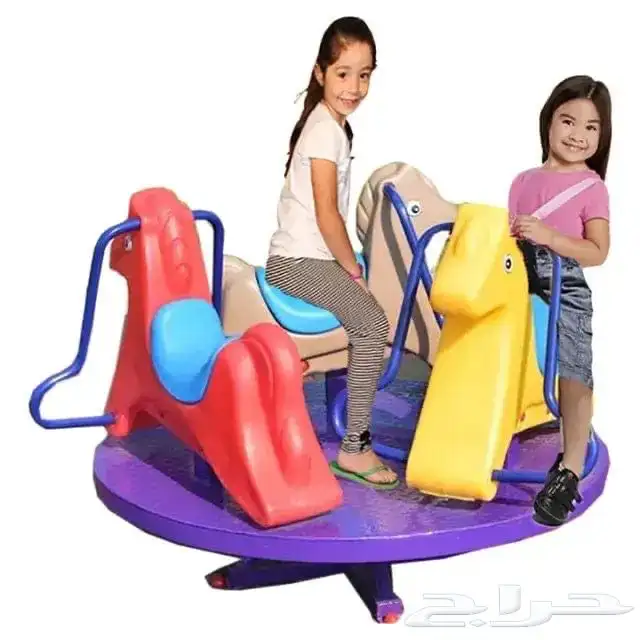 لعبه حصان دوره ثلاثه اشخاص ممتعه للالطفال امان للاطفال 10