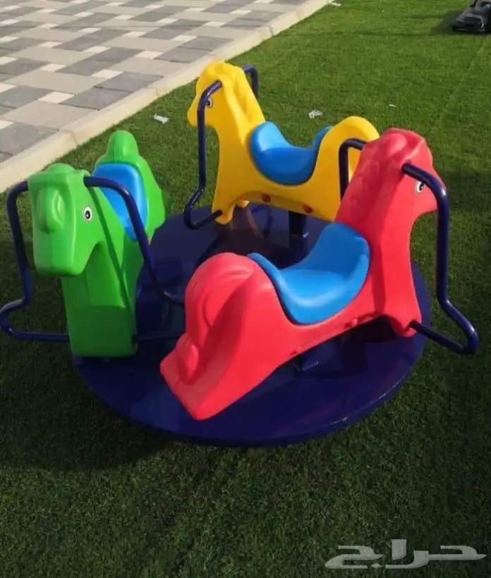 لعبه حصان دوره ثلاثه اشخاص ممتعه للالطفال امان للاطفال 9