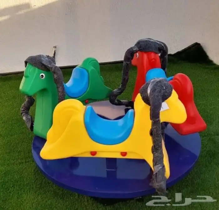 لعبه حصان دوره ثلاثه اشخاص ممتعه للالطفال امان للاطفال 5