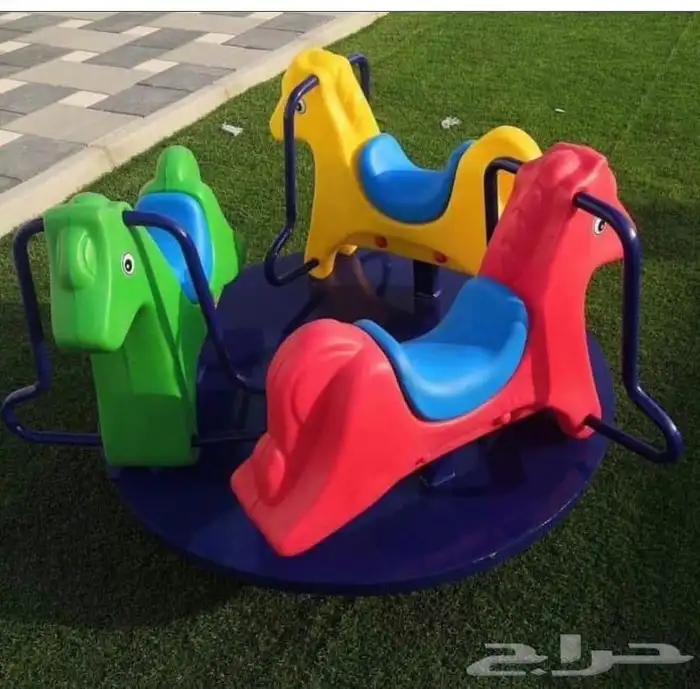 لعبه حصان دوره ثلاثه اشخاص ممتعه للالطفال امان للاطفال 6
