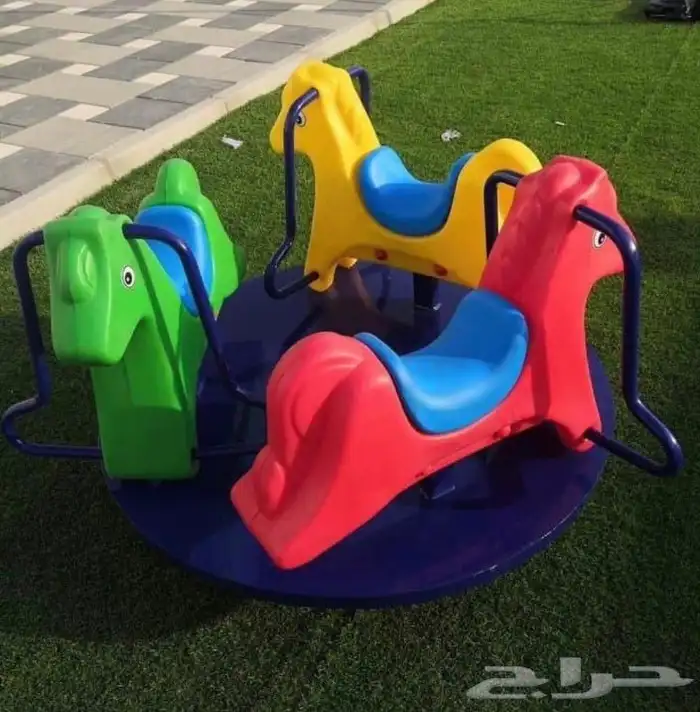 لعبه حصان دوره ثلاثه اشخاص ممتعه للالطفال امان للاطفال 7