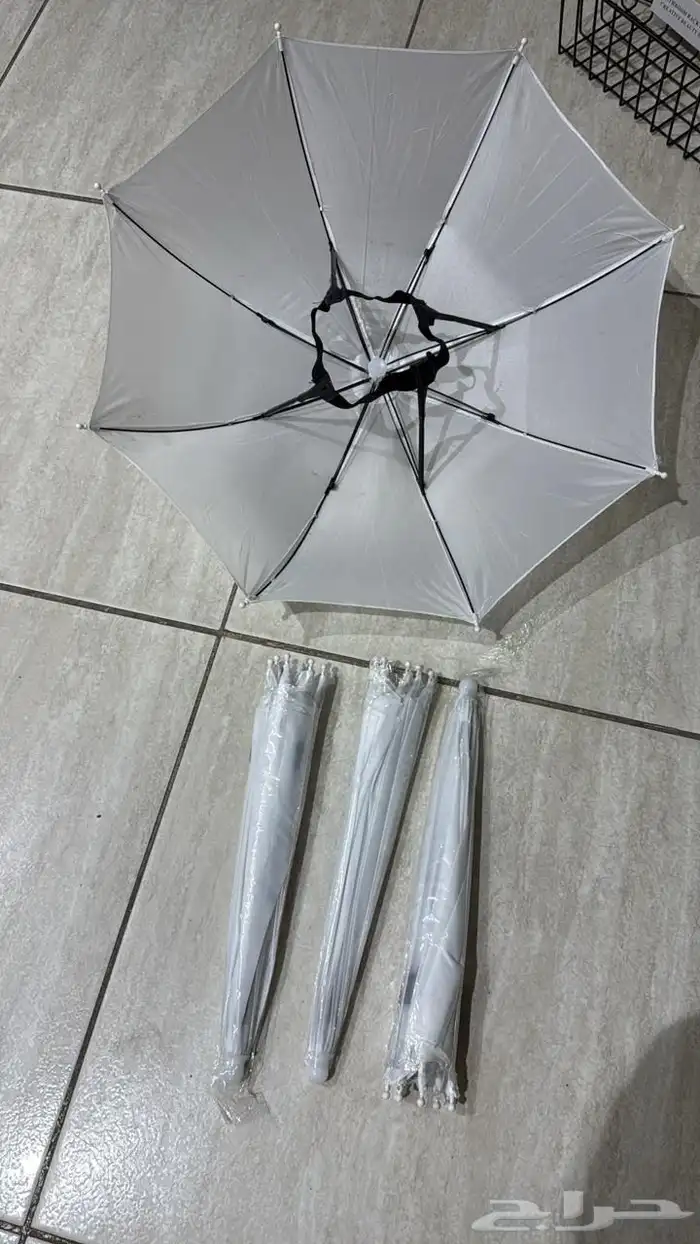 مظلات شفافه ملونه مظلات شمسية ابيض واسود ادوات عنايه للحج 7