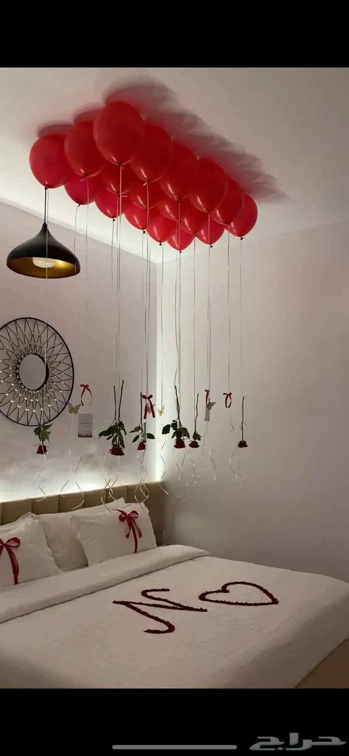 تنسيق حفلات ذكرى زواج   تزين غرف عرسان 10