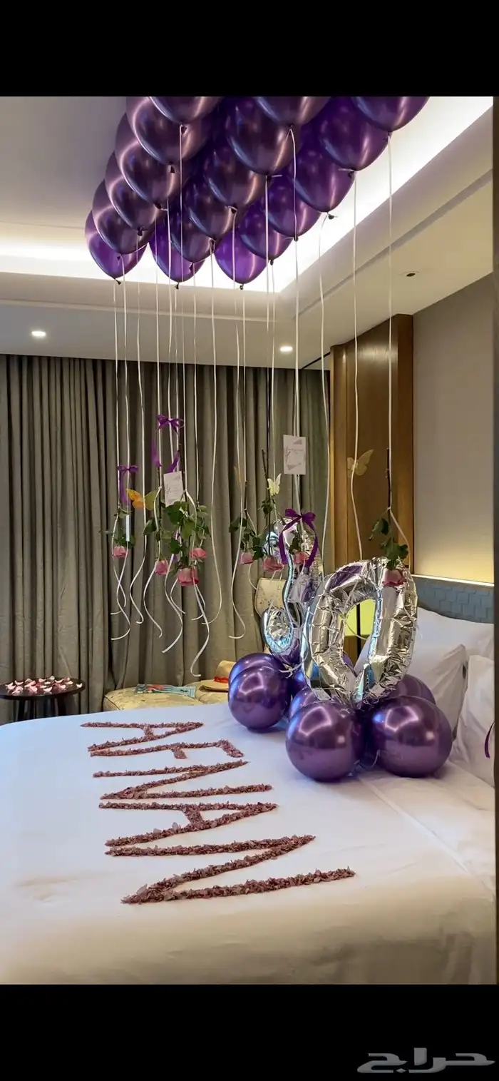 تنسيق حفلات ذكرى زواج   تزين غرف عرسان 1