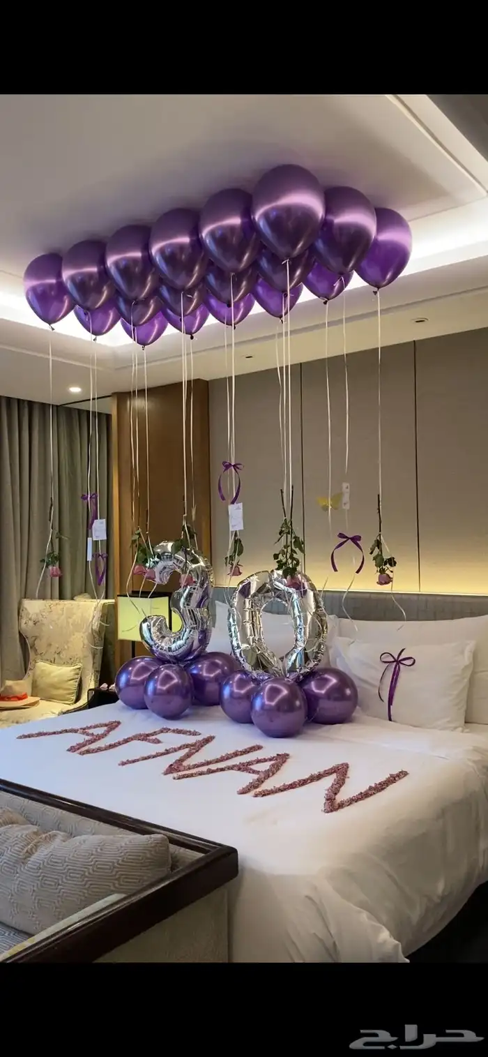 تنسيق حفلات ذكرى زواج   تزين غرف عرسان 0