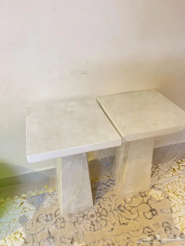 طاولات بديل الرخام جديدة 5 قطع 1