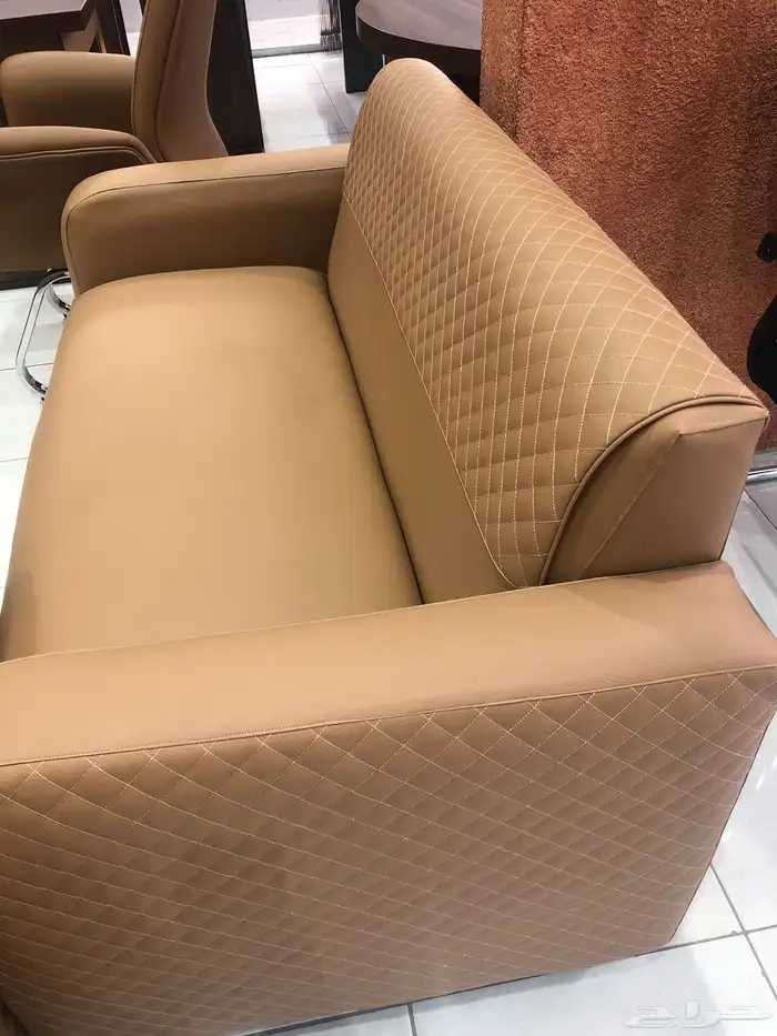 كنب مكتبي جديدة طقم كنبات وطني جلد فخم متوفر كل آلوان 10
