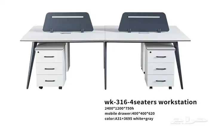 office desks and chairs مكاتب طقم مدير و مكتب مودرن ابيض 82