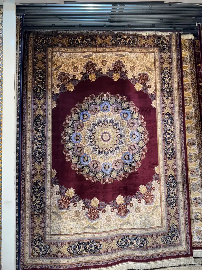 سجاد حرير قم ايراني فاخر 4