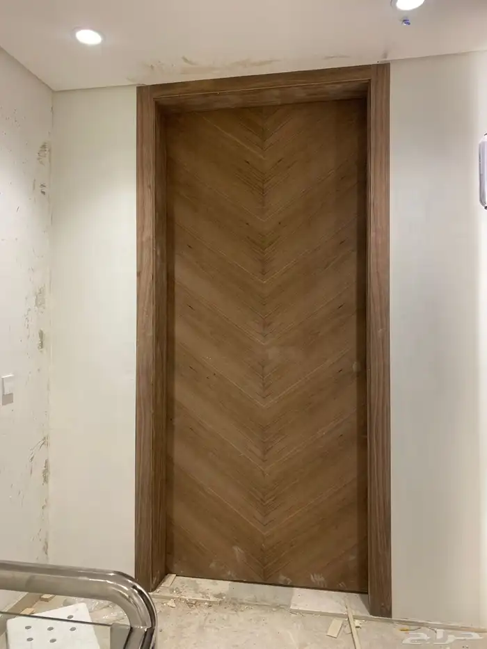 تفصيل ابواب خشب قشرة جوز وقشرة سنديان 0