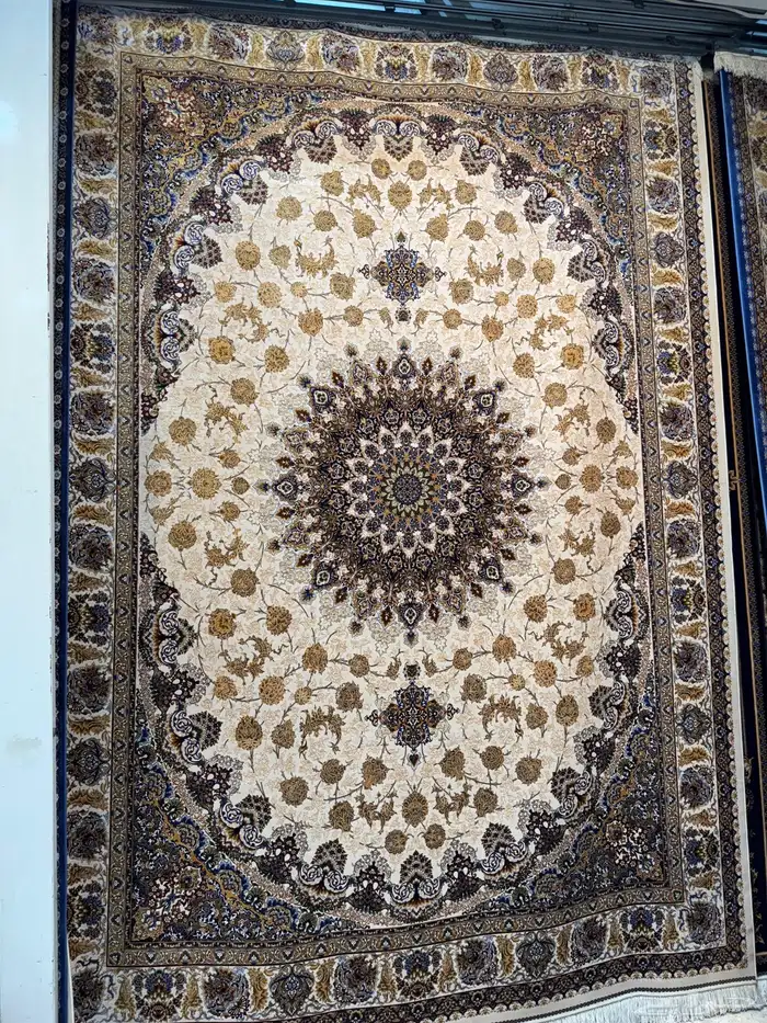 سجاد حرير قم ايراني فاخر 13
