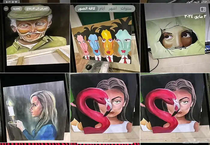 رسمات فنيه حديثه وملونه 3