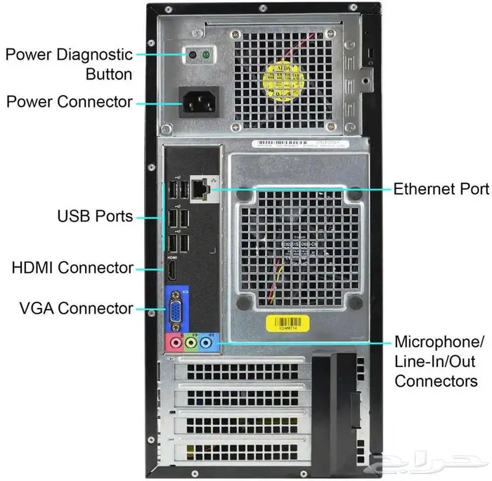 DELL 3010 OptiPlex i5-3470 كمبيوتر مكتبي كامل 5