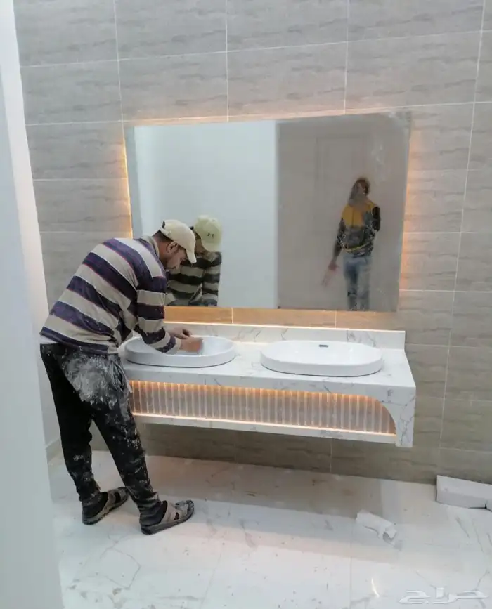 مغاسل رخام طبيعي وصناعة ومطبخ وطولات 16