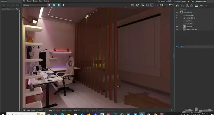 تصميم وتنفيذ قيمنق روم وغرف ترفيهية 9