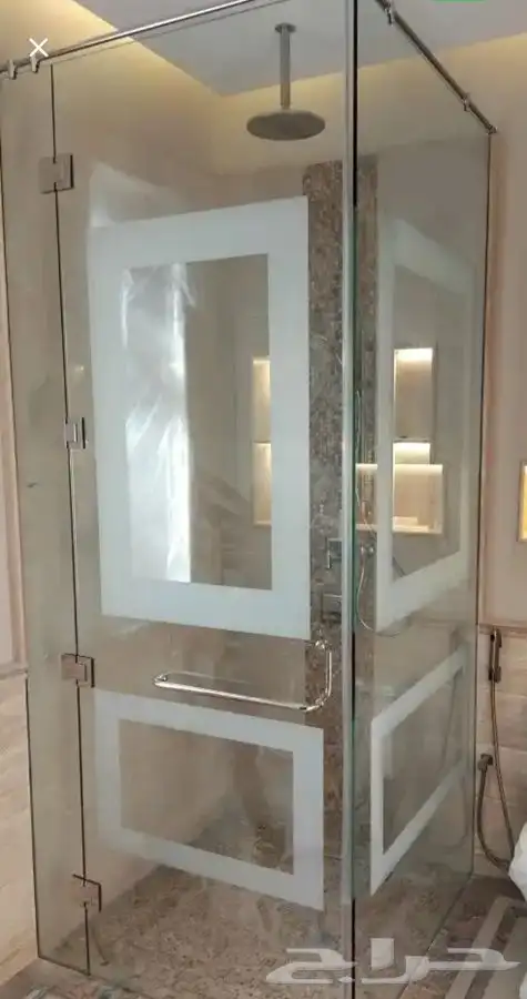 قواطع زجاج سكريت مكاتب زجاج حاجز شاور واجهات محلات 8