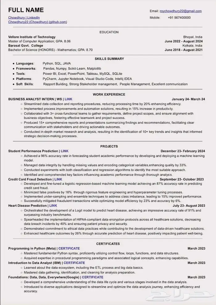 CV يفتح لك أبواب الفرص   تصميم احترافي خلال 24 ساعة 0