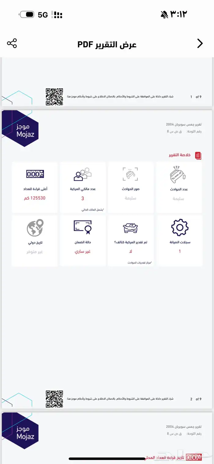 تم البيع سوبر بان 2004 فل كامل مخزن 98
