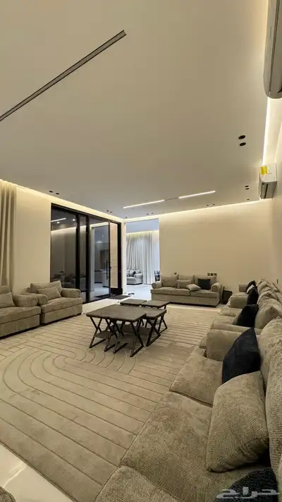 للبيع شاليه جديد مؤثث بالكامل بعيون الجواء يقبل البنك 6