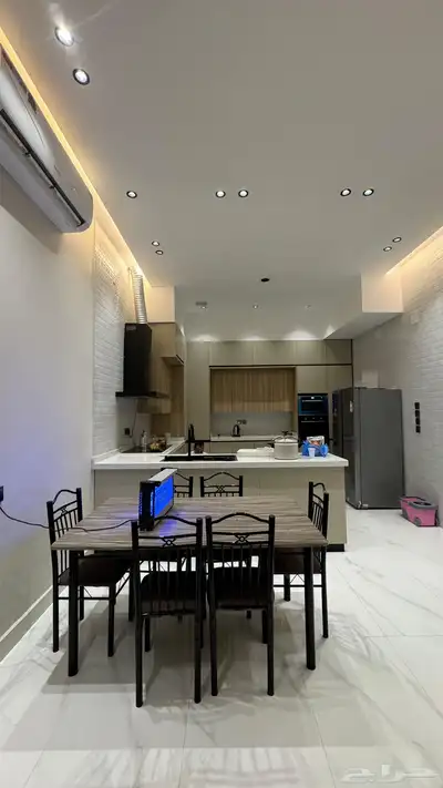 للبيع شاليه جديد مؤثث بالكامل بعيون الجواء يقبل البنك 3