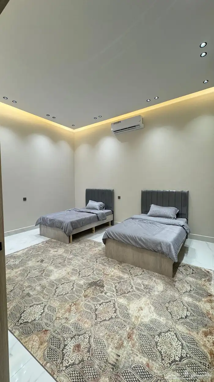 للبيع شاليه جديد مؤثث بالكامل بعيون الجواء يقبل البنك 11