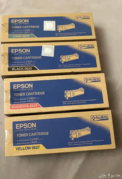 4 علب خرطوش حبر لطابعة ابسون EPSON 0